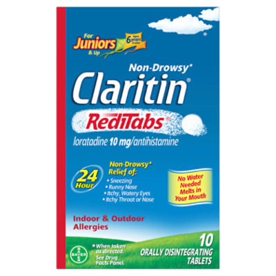 Claritin RediTabs Orally Disintegrating Tablets, Ages 6 years & older, 10 count, 10 Each