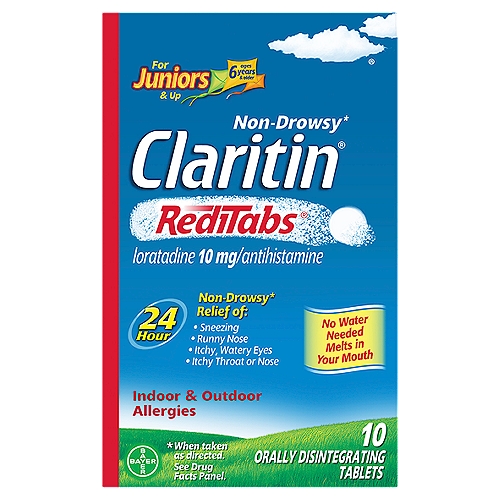 Claritin RediTabs Orally Disintegrating Tablets, Ages 6 years & older, 10 count