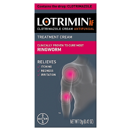Lotrimin AF Clotrimazole Antifungal Treatment Cream, 0.42 oz