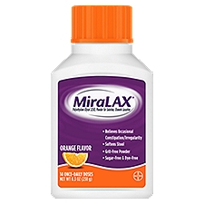 MiraLAX Orange Flavor Powder Laxative, 8.3 oz