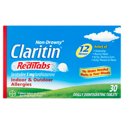 Claritin RediTabs Non-Drowsy Orally Disintegrating Tablets, 5 mg, 30 count