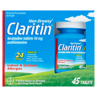 Claritin Non-Drowsy Original Prescription Strength Tablets, 45 count