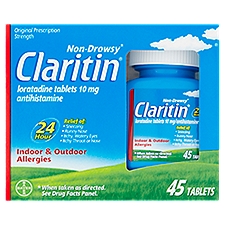 Claritin Indoor & Outdoor Allergies Tablets, 10 mg, 45 count