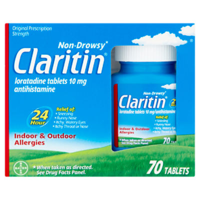 Claritin Non-Drowsy Original Prescription Strength Tablets, 10 mg, 70 count