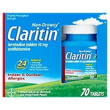Claritin Indoor & Outdoor Allergies 10 mg, Tablets, 70 Each