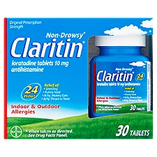 Claritin Indoor & Outdoor Allergies 10 mg, Tablets, 30 Each