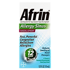 Afrin Allergy Sinus Nasal Spray, 1/2 fl oz, 0.5 Fluid ounce