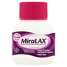 MiraLAX Unflavored Powder, Laxative, 4.1 Ounce