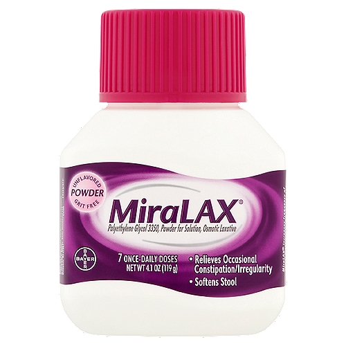 MiraLAX Unflavored Powder Laxative, 4.1 oz