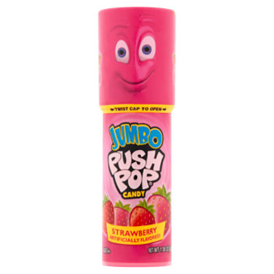 PUSH POP Jumbo Strawberry Candy, 1.06 oz