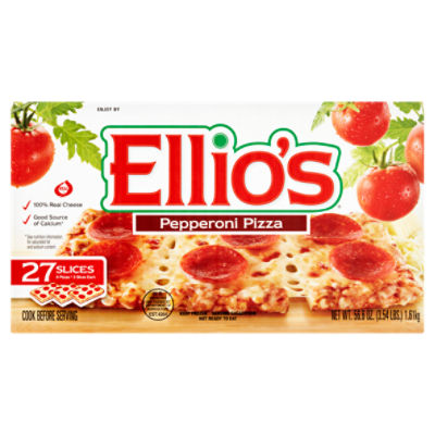 Ellio's Pepperoni Pizza, 27 count, 56.6 oz, 72 Ounce