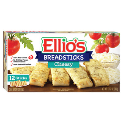Ellio's Cheesy Breadsticks, 12 Count, 13.62oz (Frozen)