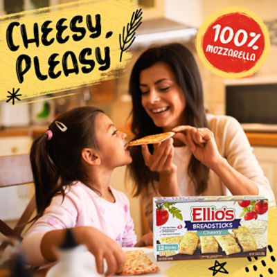 Ellio's Cheesy Breadsticks, 12 Count, 13.62oz (Frozen)