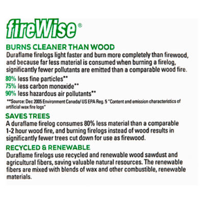 Duraflame Indoor Outdoor Firelog, 2.5 lb