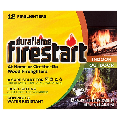 Duraflame Firestart Indoor Outdoor Firelighters, 4.5 oz, 12 count
