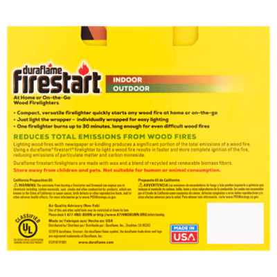 Duraflame Firestart Indoor Outdoor Firelighters, 4.5 oz, 12 count