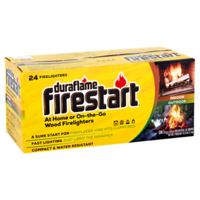 Duraflame Firestart At Home or On-the-Go Wood Firelighters, 4.5 oz, 24 count