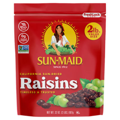 Sun-Maid California Sun-Dried Raisins, 32 oz
