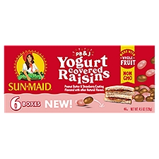 Sun-Maid PB&J Yogurt Covered Raisins, 4.5 Ounce