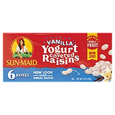 Sun-Maid Vanilla Yogurt Covered, Raisins, 6 Ounce