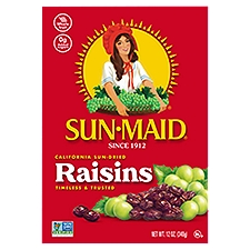 Sun-Maid Raisins, California Sun-Dried, 12 Ounce