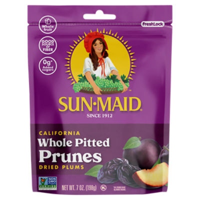 SunMaid California Whole Pitted Prunes, 7 oz