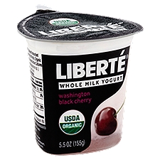 Liberté Washington Black Cherry Whole Milk, Yogurt, 5.5 Ounce