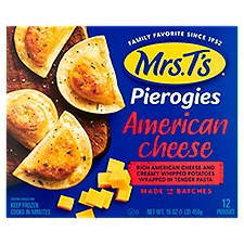 Mrs. T's American Cheese Pierogies, 12 count, 16 oz