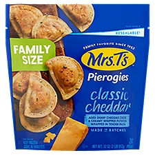 Mrs. T's Classic Cheddar Pierogies Family Size, 24 count, 32 oz, 32 Ounce