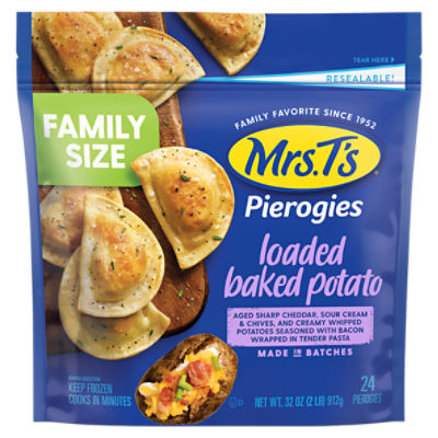 Mrs. T's Loaded Baked Potato Pierogies Family Size, 24 count, 32 oz