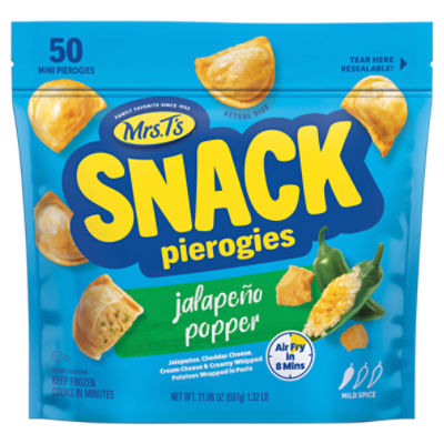 Mrs. T's Jalapeño Popper Snack Pierogies, 50 count, 21.06 oz