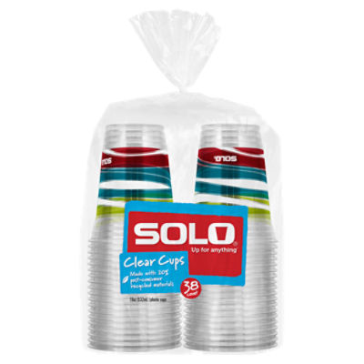 Solo Clear 18 oz Plastic Cups, 38 each - Fairway