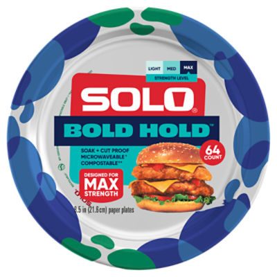 10”/64ct Bold Hold Plate, 64 count