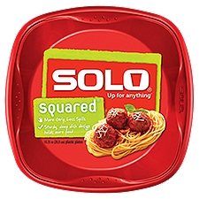 Solo Up for Anything Squared, Plastic Plates, 30 Each