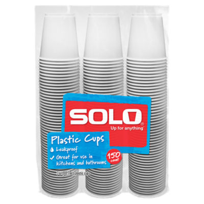 Solo Up for Anything 9 oz Squared Plastic Cups, 50 count