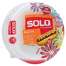 Solo Up for Anything Any Day Paper Plates, 55 count