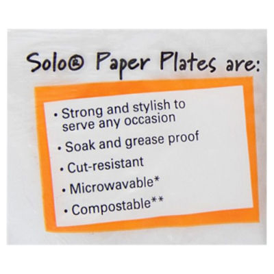 SOLO Cup Company Solo Cup Any Day Paper Plates, 8.5 Inch, 376 Count