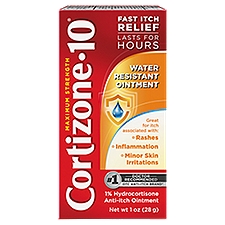 Cortizone-10 Water Resistant Anti-Itch Ointment, 1 Ounce