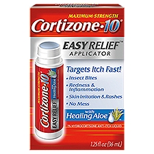 Cortizone-10 Anti-Itch Liquid Applicator, Maximum Strength Easy Relief, 1.25 Ounce