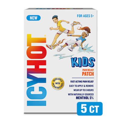 Icy Hot Kids Pain Relief Patches With Menthol 5%, 5 Ct.