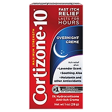 Cortizone-10 Overnight Anti-Itch Creme, 1 Ounce