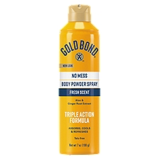 Gold Bond No Mess Body Powder Spray - Fresh 7 oz., 7 Ounce