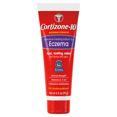 Cortizone10 Maximum Strength Intensive Healing Lotion for Eczema, 3.5 oz