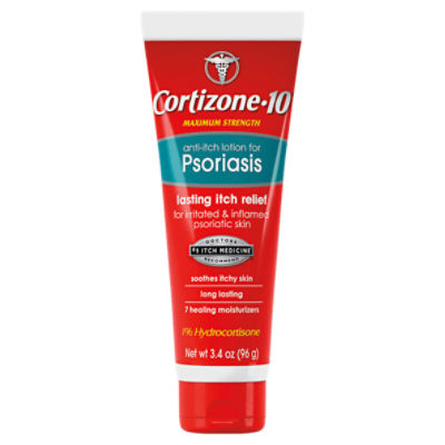 Cortizone 10 Anti-Itch Lotion, Psoriasis Skin (3.4 Oz, Tube)