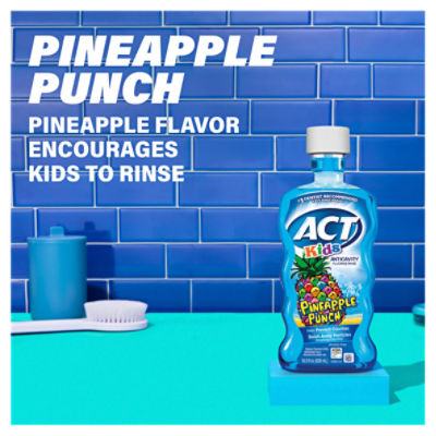 ACT Kids Anticavity Fluoride Rinse (16.9 Oz, Pineapple Punch)