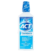 ACT Dry Mouth Soothing Mint, Mouthwash, 18 Fluid ounce