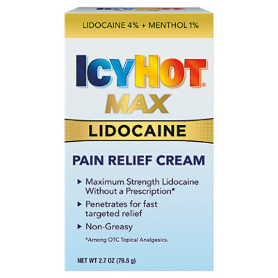 Icy Hot MAX Lidocaine + Menthol Cream 2.7 oz.