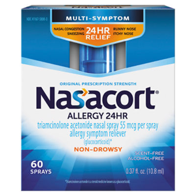 Nasacort Multi-Symptom Allergy 24Hr Relief Non-Drowsy Nasal Spray, 55 mcg, 0.37 fl oz