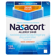 Nasacort Multi-Symptom 24hr Relief Non-Drowsy Nasal Spray, 55 mcg, 0.57 fl oz, 0.57 Fluid ounce