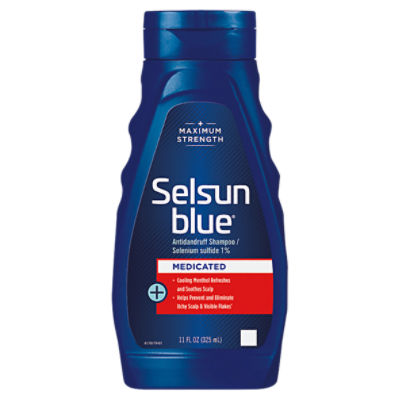 Selsun Blue Medicated Max Strength Dandruff Shampoo (11 Oz)